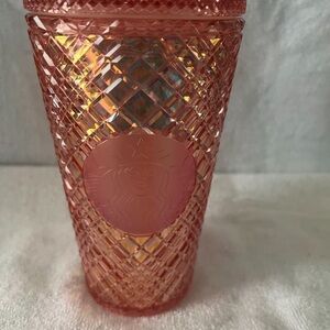 NWT Starbucks 16oz holiday collection jeweled cold mugs straw mug